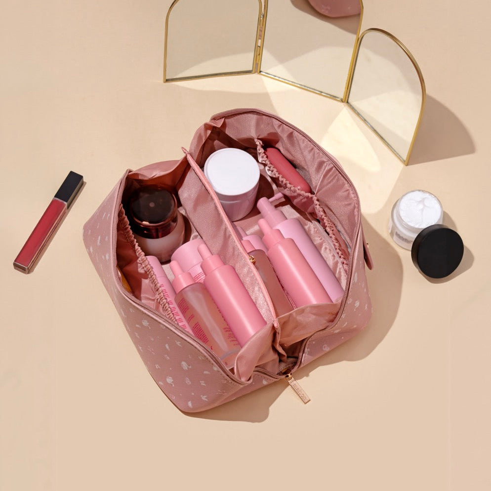 Pink cosmetic bag