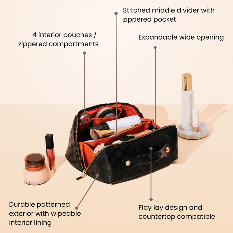 BELLA | Premium Expandable Travel Makeup Bag