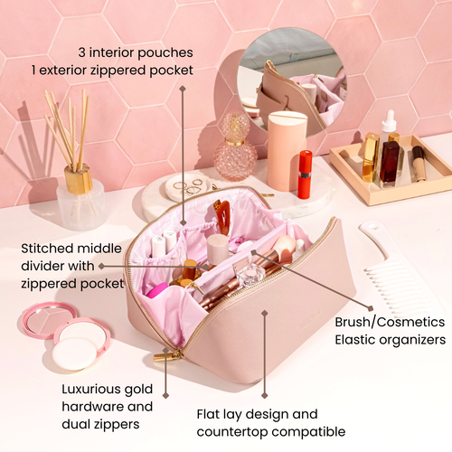 AVA | Deluxe Expandable Makeup Bag