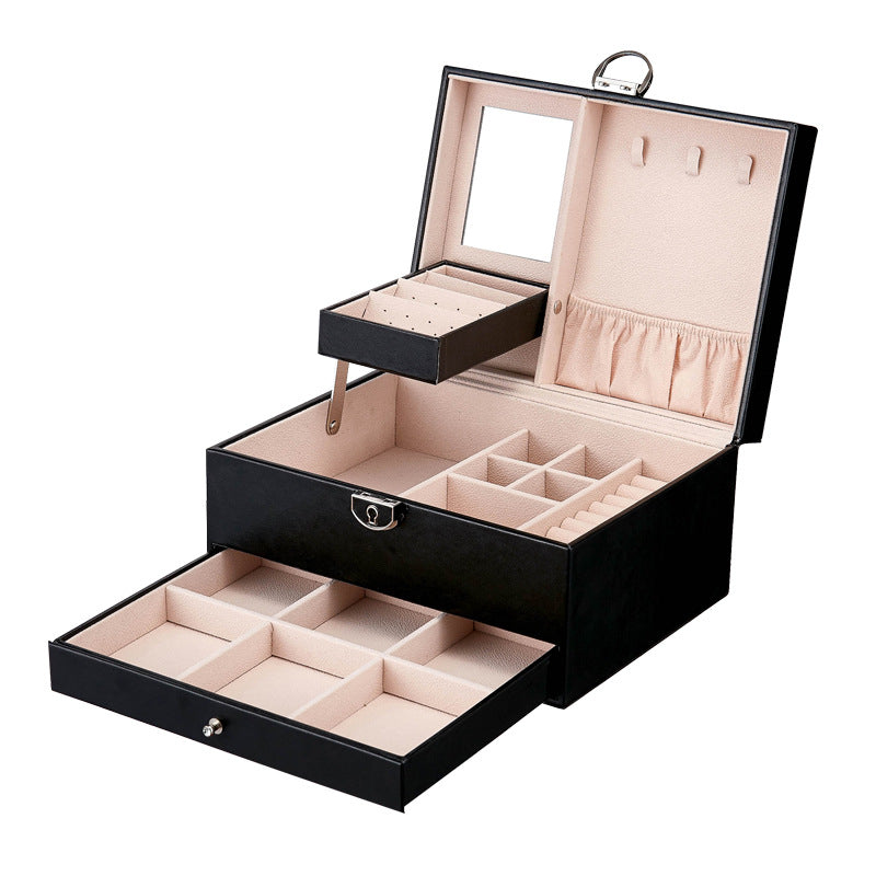 ELLE  Double-Layered Portable Jewelry Box - Maison Minimalist