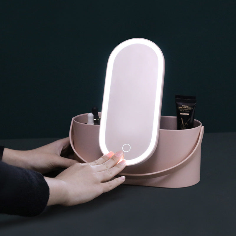 MELINA | Make up Storage Case with LED Mirror