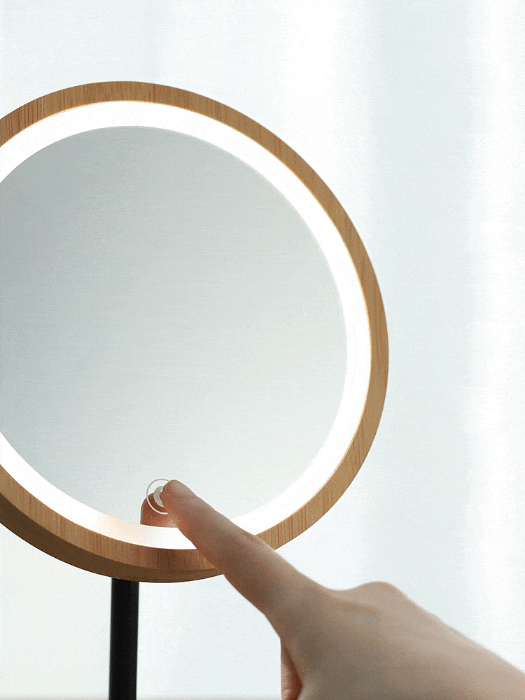LUMINA | Wooden LED Vanity Mirror